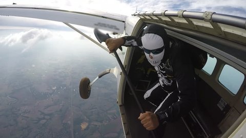 Parachutist Costume Skeleton, Halloween