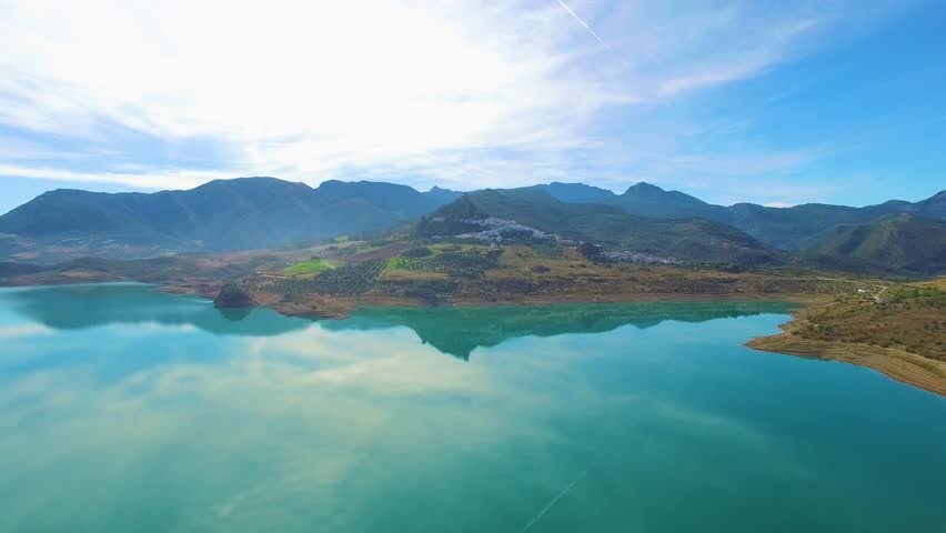 Aerial view of natural park in Cadiz