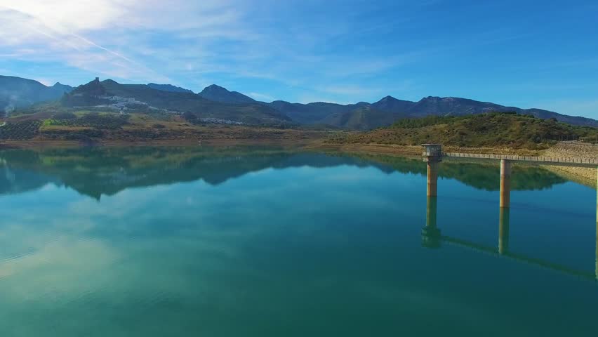 Aerial view of natural park in Cadiz