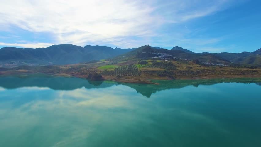 Aerial view of natural park in Cadiz