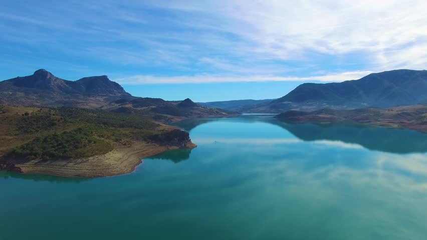 Aerial view of natural park in Cadiz