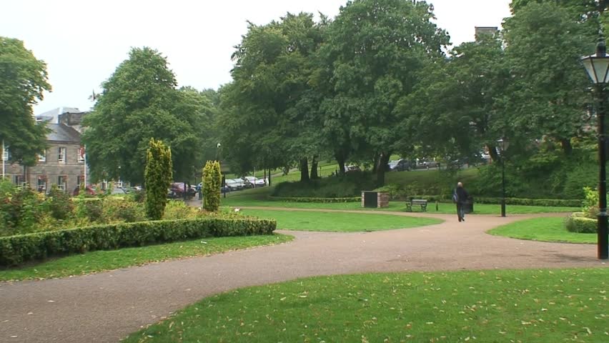 Buxton Pavilion Gardens in the English Peak District.