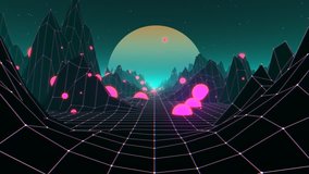 80s Retro Futurism Background (Loop) - Powered by Shutterstock - Get 15% off with code: PIKWIZARD15