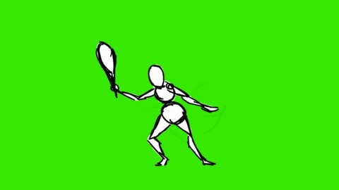 tennis - hand drawn animation
