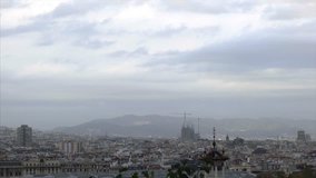 Timelapse of the Barcelona - Cloudy - Powered by Shutterstock - Get 15% off with code: PIKWIZARD15