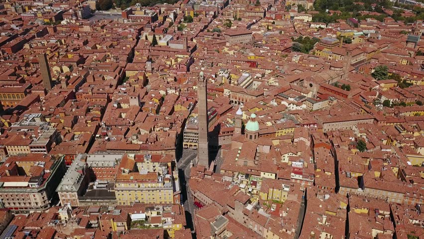 Bologna Italy aerial view Royalty-Free Stock Footage #31729687