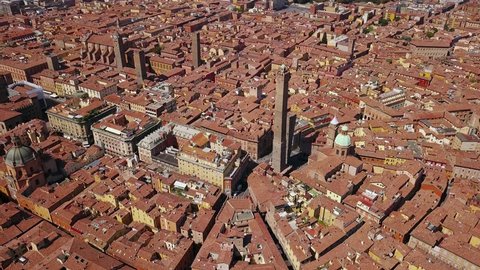 Bologna Italy aerial view