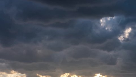 Raining cloudy time lapse motion, fast moving rain clouds after bad weather, Heavy Rain Before a Storm, Loop of thunderstorm. Typhoon Sky, tornado cloud, Full HD, 1920x1080.
