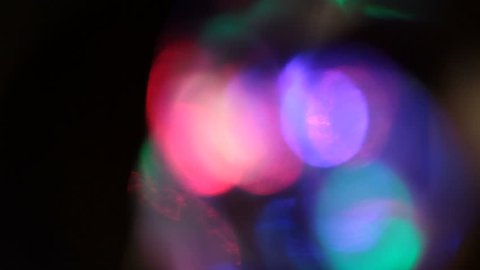 Abstract blurred colorful lights moves slowly