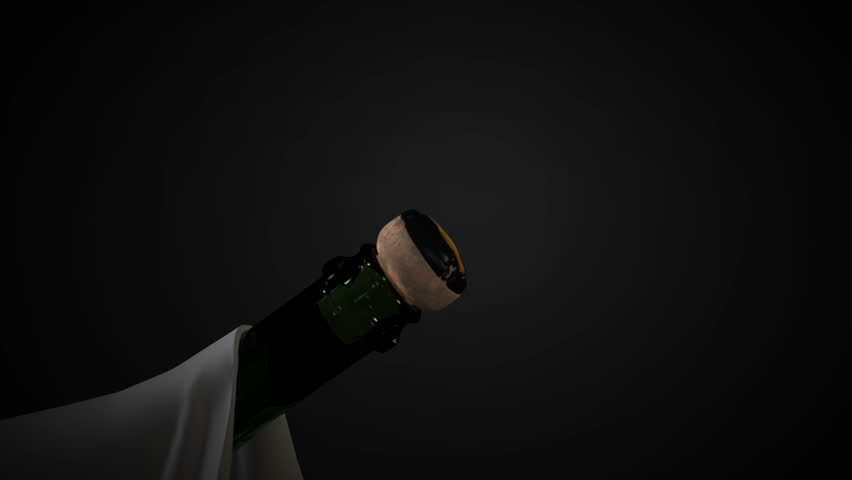 Champagne cork explosion!