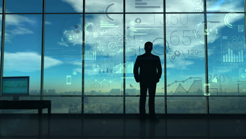 A businessman investigates a lot of corporate data Royalty-Free Stock Footage #31745461