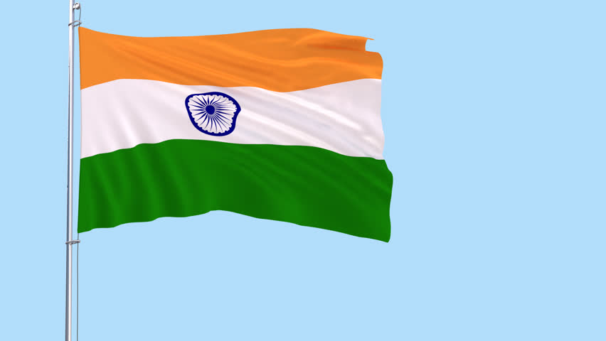 Flag Of India On The Stock Footage Video 100 Royalty Free 31761700 Shutterstock