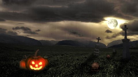 Haunted Halloween Graveyard