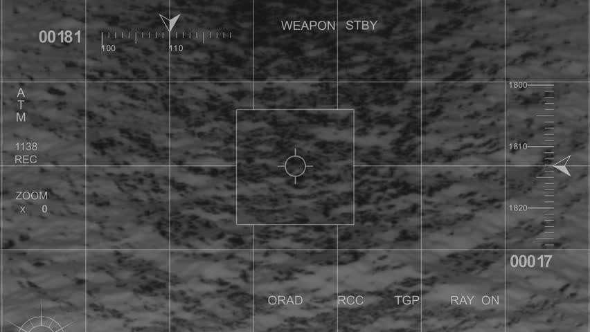 infrared Helicopter War Footage fly over water