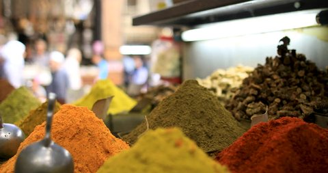spices on a market