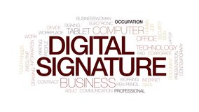 Digital signature animated word cloud, text design animation. Kinetic typography. - Powered by Shutterstock - Get 15% off with code: PIKWIZARD15
