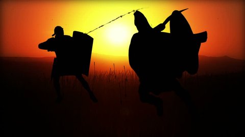 Computer Generated Battlefield W/5 battle scenes (silhouettes) - Romans vs Barbarians...
For full AE project pls contact me by e-mail...