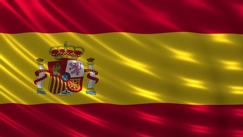 flag national flag spain animation spanish waving streaming banner loop video animation