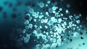 Atoms Floating in Liquid. Metal Balls in Liquid. - Powered by Shutterstock - Get 15% off with code: PIKWIZARD15