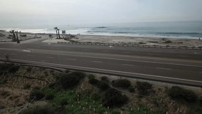 This video is about motorcycle traveling up a coastal highway