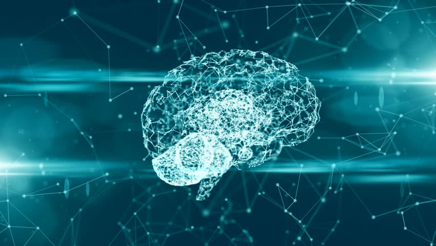 Computer brain thinking neural network AI artificial intelligence Royalty-Free Stock Footage #31857898