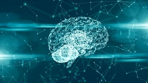 Computer brain thinking neural network AI artificial intelligence