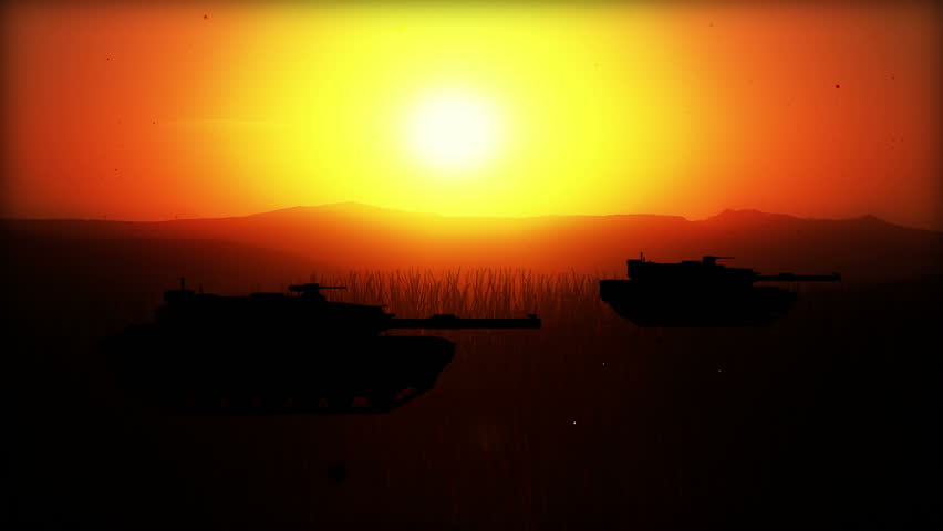 Computer Generated Battlefield W/5 battle scenes (silhouettes) World War II ...