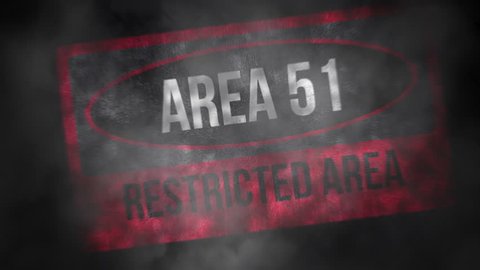 Area 51 Restricted Area, Warning No Trespassing Beyond This Point - Text Animation Background Loop 4K Animation
