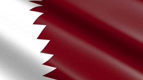Flag of Qatar (seamless loop)