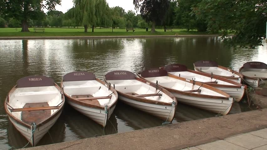 LONDON, ENGLAND - CIRCA 2007: Peaceful Rowboats