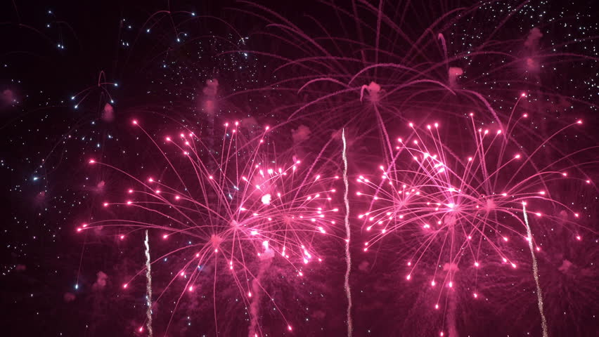 Firework - concept of finale of any holiday: Chinese new year, New year, Christmas, wedding, birthday, Valentines day, Thanksgiving, independence day and Brazilian carnival | Shutterstock HD Video #31892473