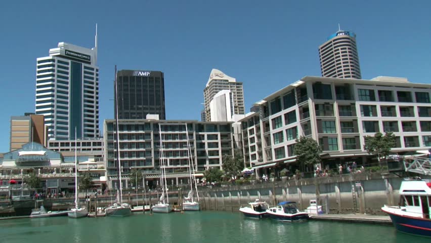 AUCKLAND VIADUCT, NEW ZEALAND - CIRCA JANUARY 2012: Auckland viaduct marina is a