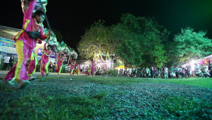 KO CHANG, THAILAND - NOV 28: Unidentified participants at Loy Krathong festival,