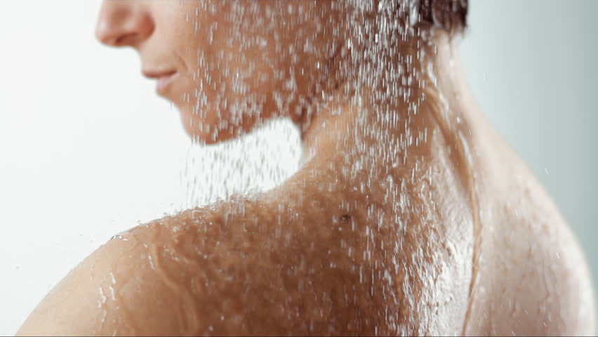 Woman Taking Shower Slow Motion Beautiful Stock Footage Video 100 Royalty Free 31898215