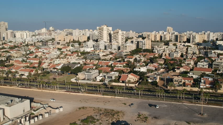 Ashdod, Israel - aerial view from drone