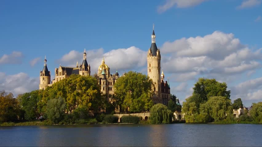 Schwerin palace  Royalty-Free Stock Footage #3191995