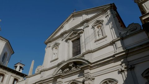 Basilica di Santo Stefano Maggiore, a 5th century church in which Caravaggio was baptised, in Milan, Italy
