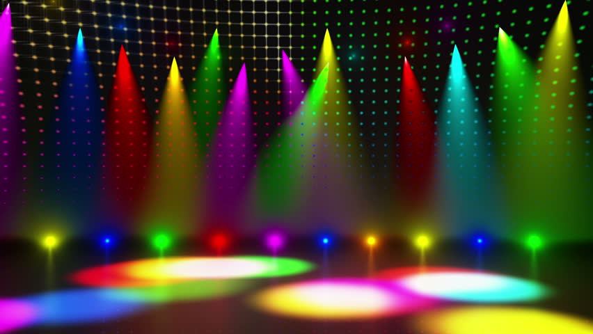 Disco Stage Dance Floor Colorful Stock Footage Video (100% Royalty-free