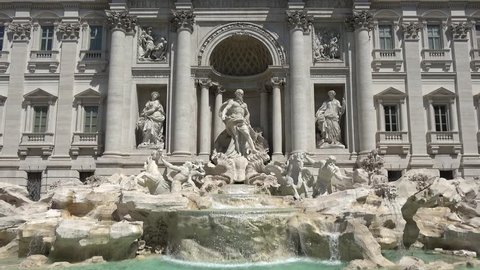Trevi Fountain in Italian Fontana di Trevi is a fountain in Trevi district in Rome Italy designed by Italian architect Nicola Salvi and completed by Pietro Bracci is largest Baroque fountain in city