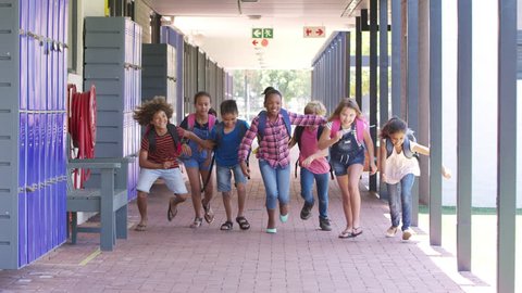 Kids Running To Camera In の動画素材 ロイヤリティフリー Shutterstock