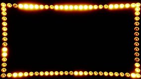 HD Animated Flashing Light Movie Video Marquee 