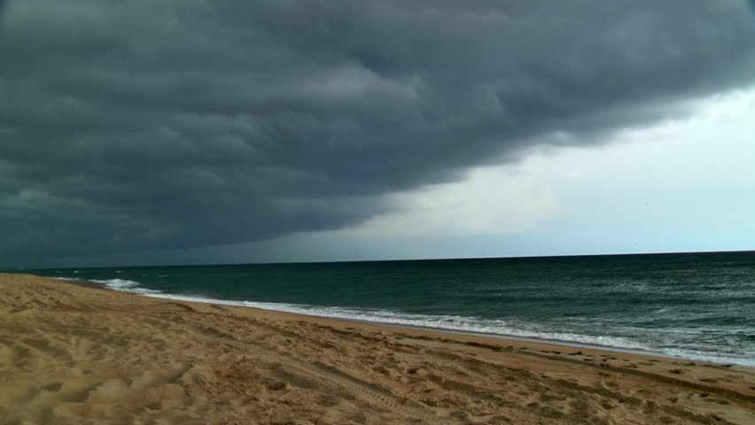 A Severe Thunderstorm with Dark Stock Footage Video (100% Royalty-free