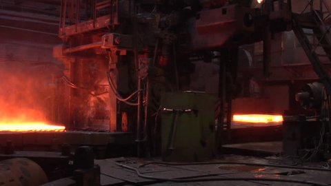 Metallurgical Plant. Plant for the smelting and rolled metal. Mining and metal forging in Ukraine.