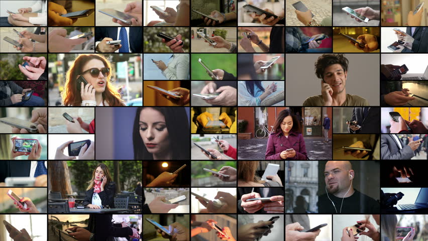 People using smart phone- Multiscreen footage | Shutterstock HD Video #31967197