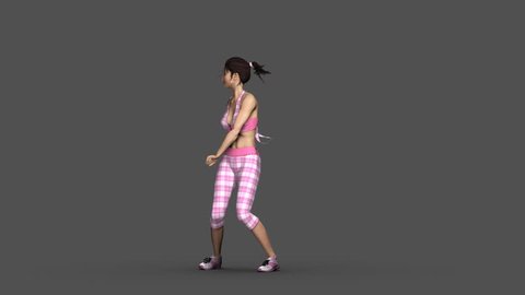 Dance Animation (Mei Dancer)Reggaeton / RnB 3D Dance loop + Alpha Channel.