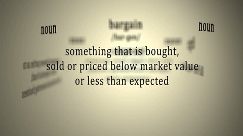 Definition: Bargain