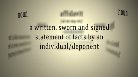 Definition: Affidavit