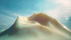 Cherry Mountain. Abstract / absurdist animation depicting a candy cherry syrup dripping over a creamy looking mountain. Suitable for a candy / confectionery themed video with a fun attitude. Copyspace - Powered by Shutterstock - Get 15% off with code: PIKWIZARD15