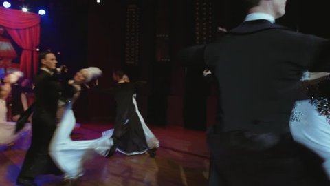 Part of the waltz dance on the stage