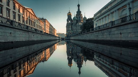 Griboyedov Canal, Saint-Petersburg, Resurrection Cathedral, Church of the Savior on the Spilled Blood, Kazan Cathedral, tourism, boat tour, architecture, interesting place, morning, white nights, sky